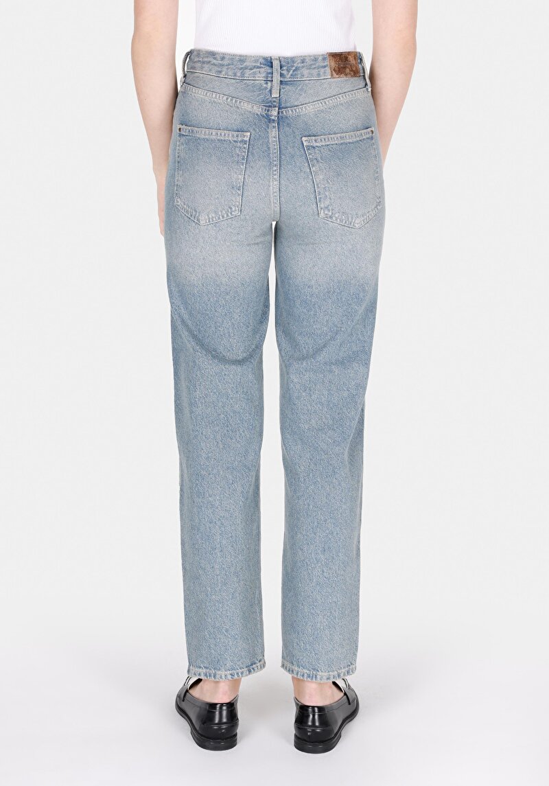 Straight Fit Kadın Denim Jean Pantolon