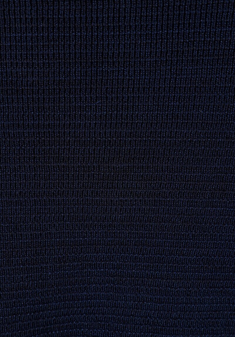 Regular Fit Turtle Neck Düz Erkek Lacivert Kazak