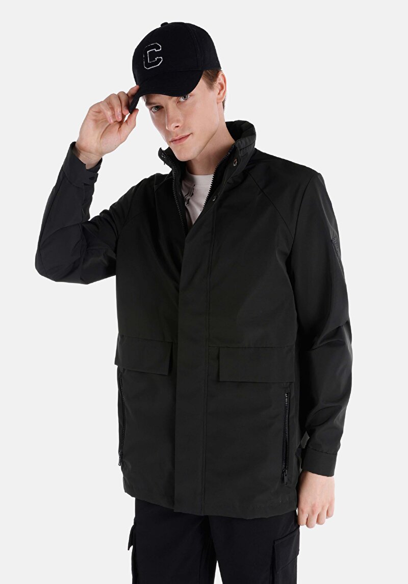 Regular Fit Erkek Yeşil Kaban