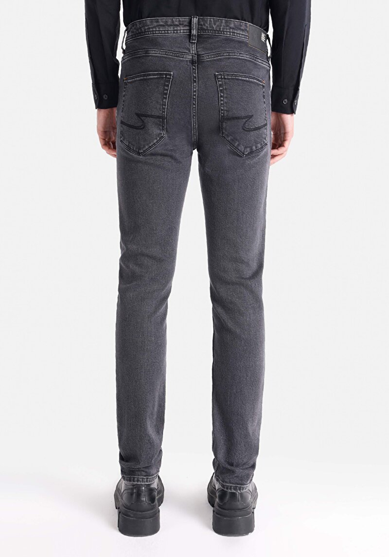 Straight Fit Düşük Bel Düz Paça Erkek Denim Jean Pantolon