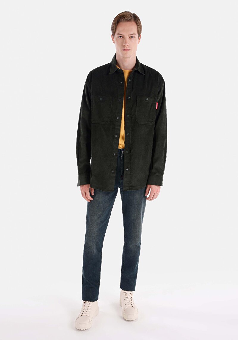 Straight Fit   Erkek İndigo Jean Pantolon