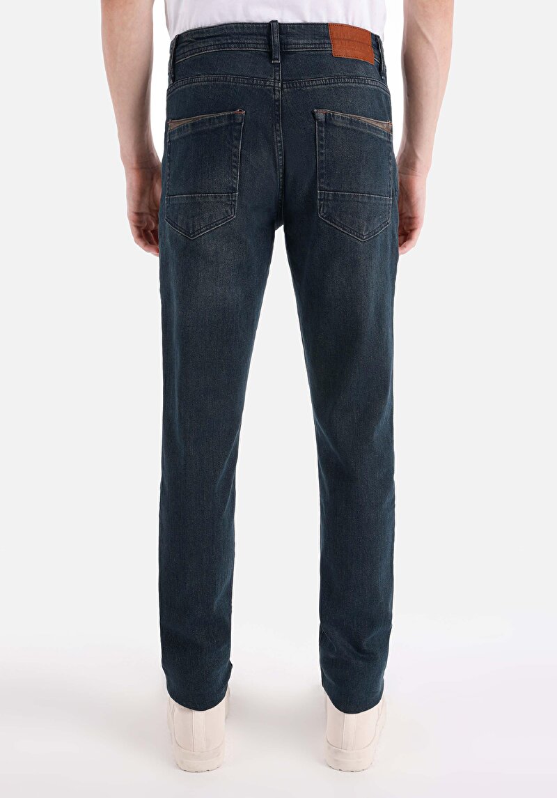 Straight Fit   Erkek İndigo Jean Pantolon