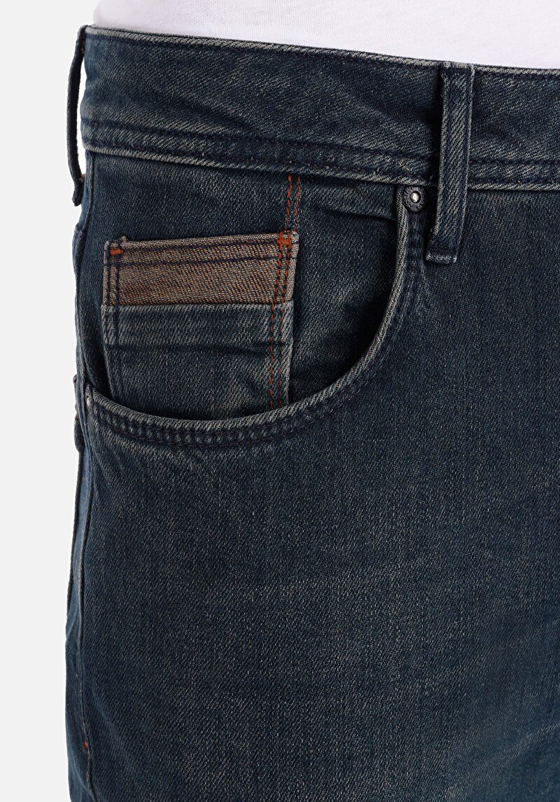 Straight Fit   Erkek İndigo Jean Pantolon