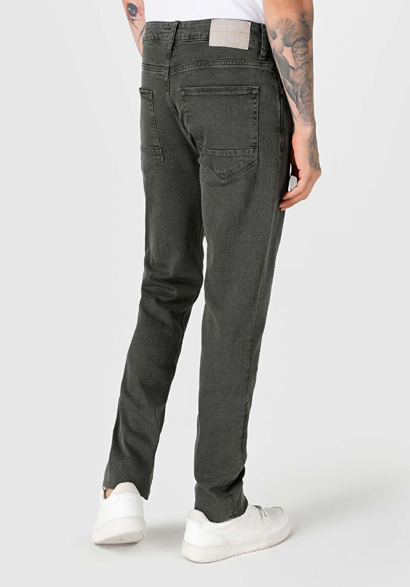 Straight Fit Erkek Siyah Jean Pantolon