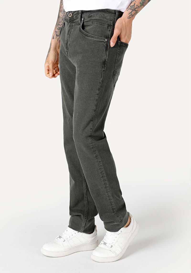 Straight Fit Erkek Siyah Jean Pantolon