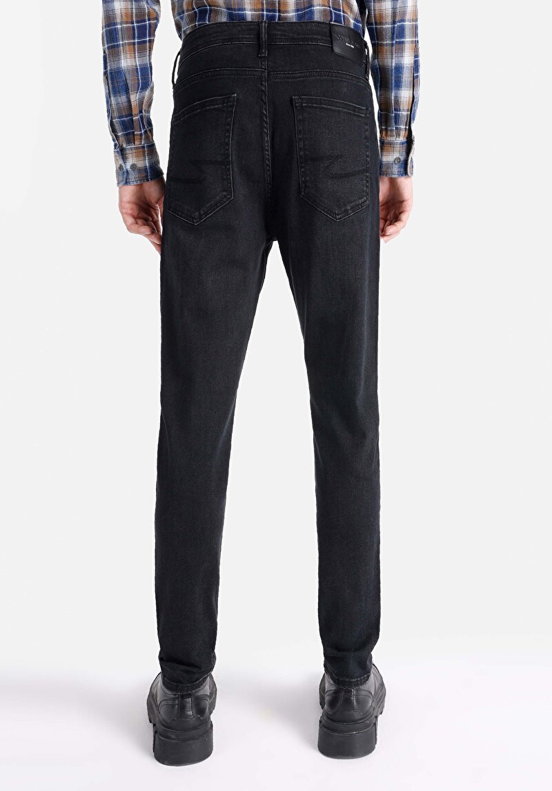 Regular Fit Orta Bel Düz Paça Erkek Denim Jean Pantolon
