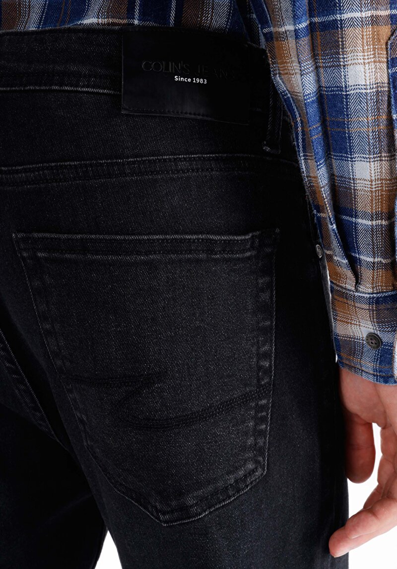 Regular Fit Orta Bel Düz Paça Erkek Denim Jean Pantolon