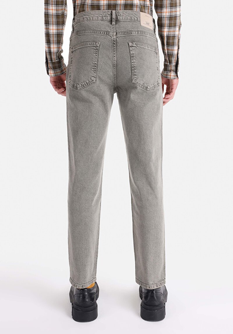 Straight Fit Orta Bel Lastiksiz Erkek Yeşil  Pantolon