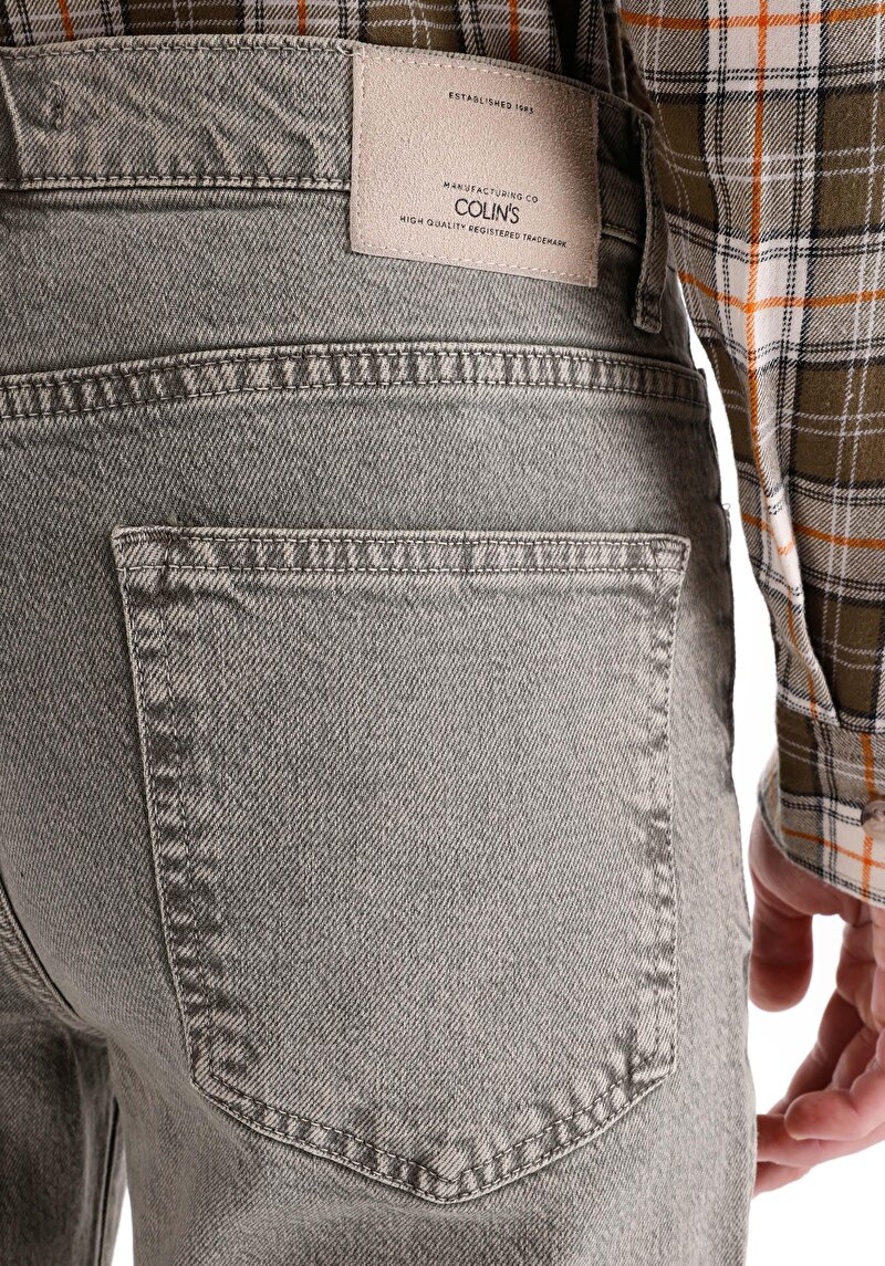 Straight Fit Orta Bel Lastiksiz Erkek Yeşil  Pantolon