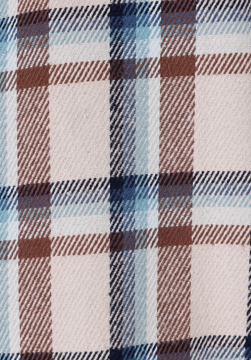 Comfort Fit Shirt Neck Ekoseli Erkek Çok Renkli Uzun Kol Gömlek