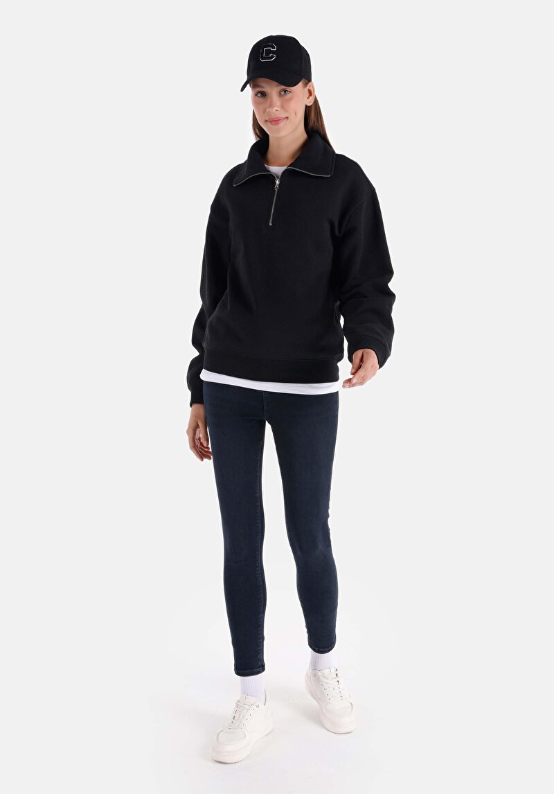 Skinny Fit Yüksek Bel Dar Paça Kadın Denim Jean Pantolon