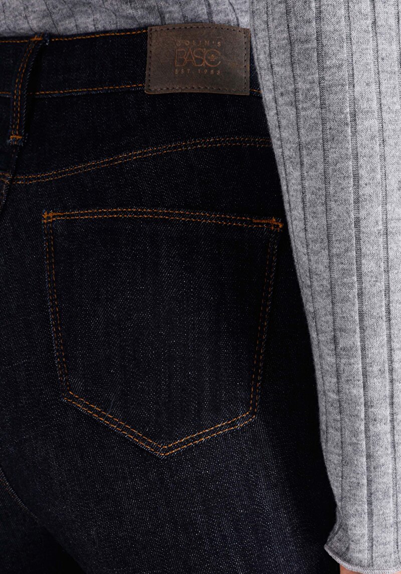 Skinny Fit Yüksek Bel Dar Paça Kadın İndigo Jean Pantolon