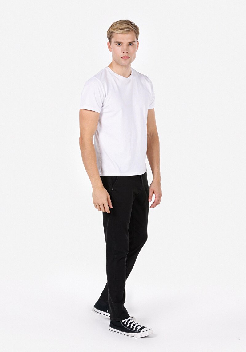 Slim Fit Erkek Siyah Jean Pantolon