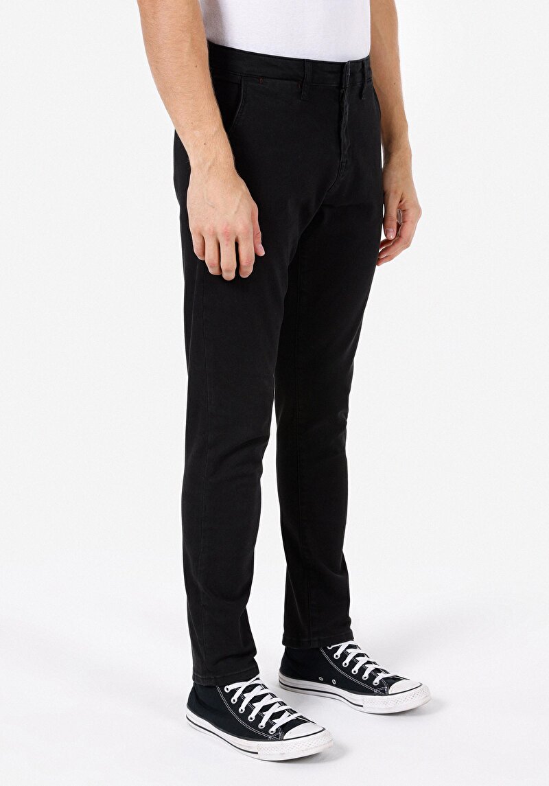 Slim Fit Erkek Siyah Jean Pantolon