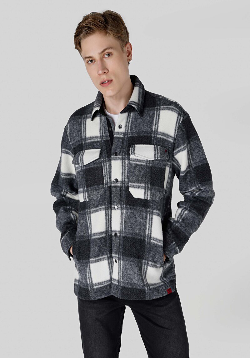 Comfort Fit Erkek Siyah Ceket