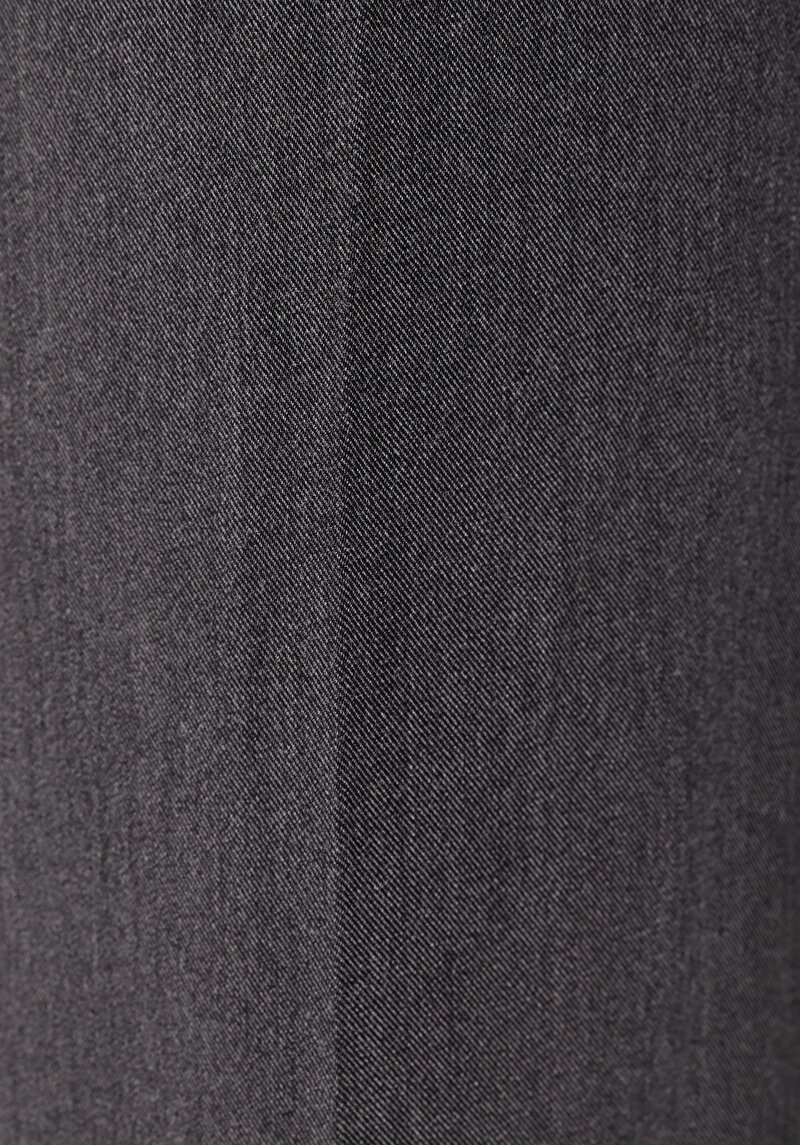 Regular Fit Yüksek Bel Geniş Paça Cepli Kadın Gri Pantolon