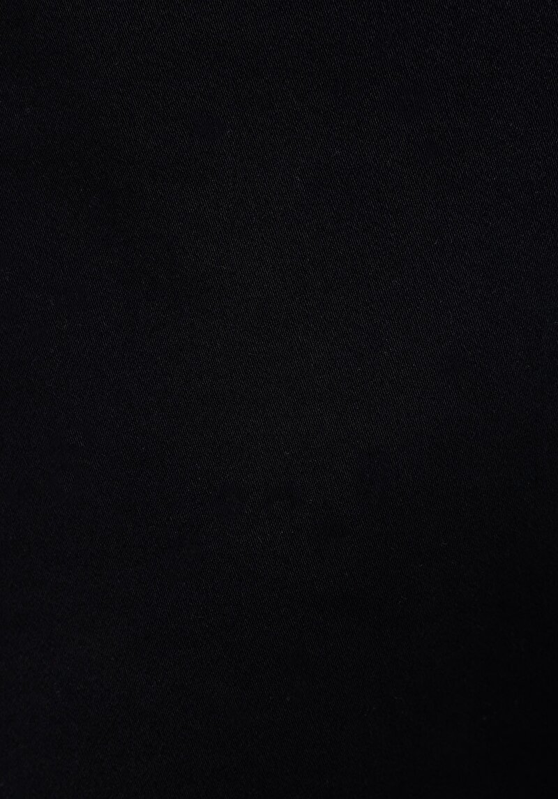 Slim Fit Orta Bel Lastikli Paça Erkek Siyah  Pantolon