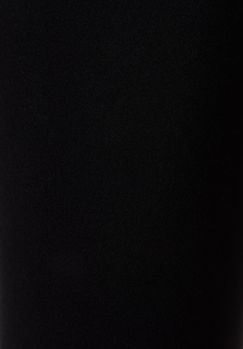 Slim Fit Yüksek Bel  Kadın Siyah Örme Tayt