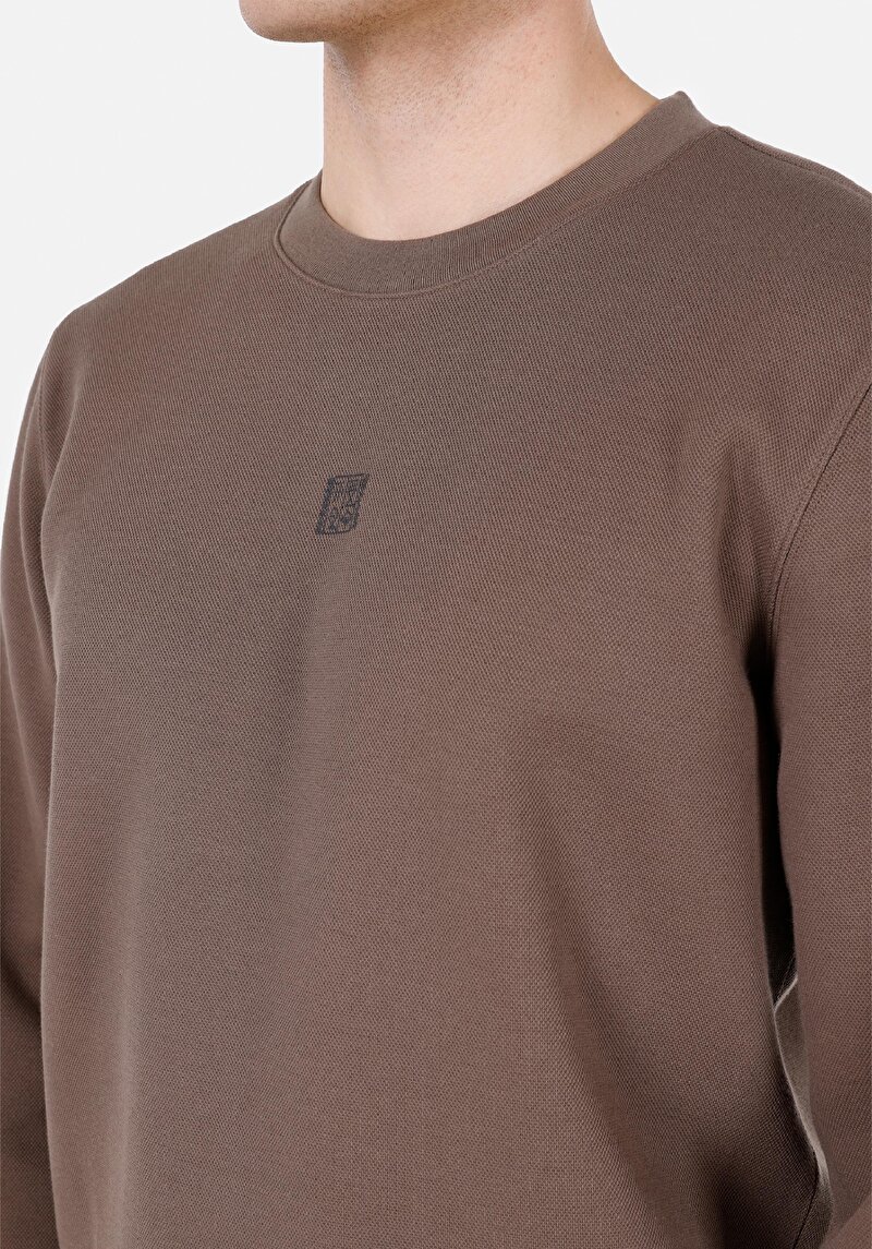 Regular Fit Erkek Gri Sweatshirt