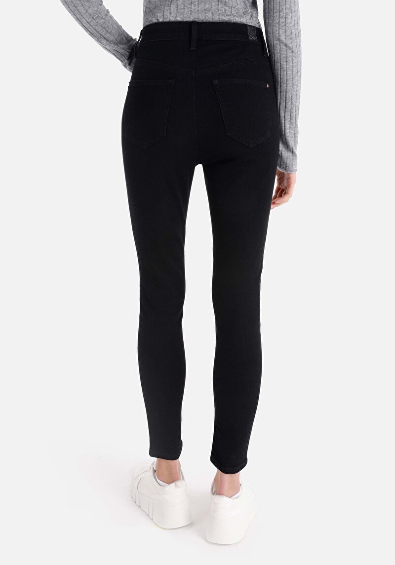 Skinny Fit Yüksek Bel Dar Paça Kadın Denim Jean Pantolon