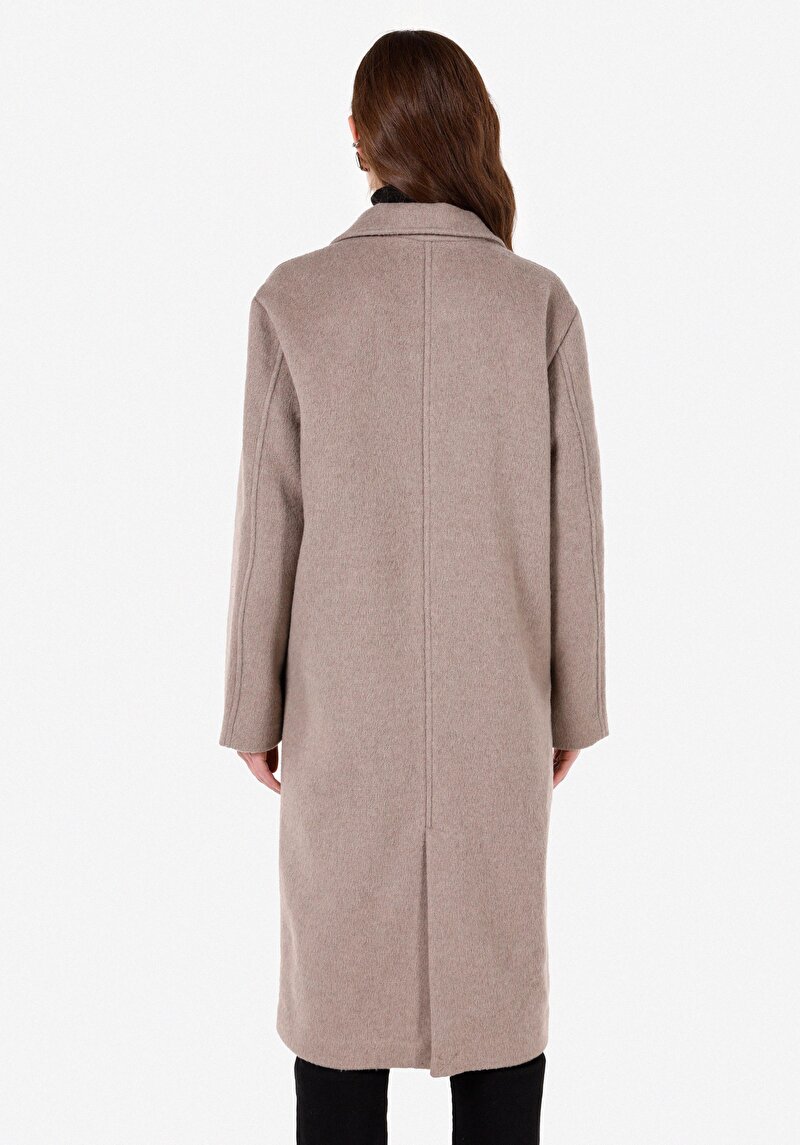 Regular Fit Degaje Kadın Kaban