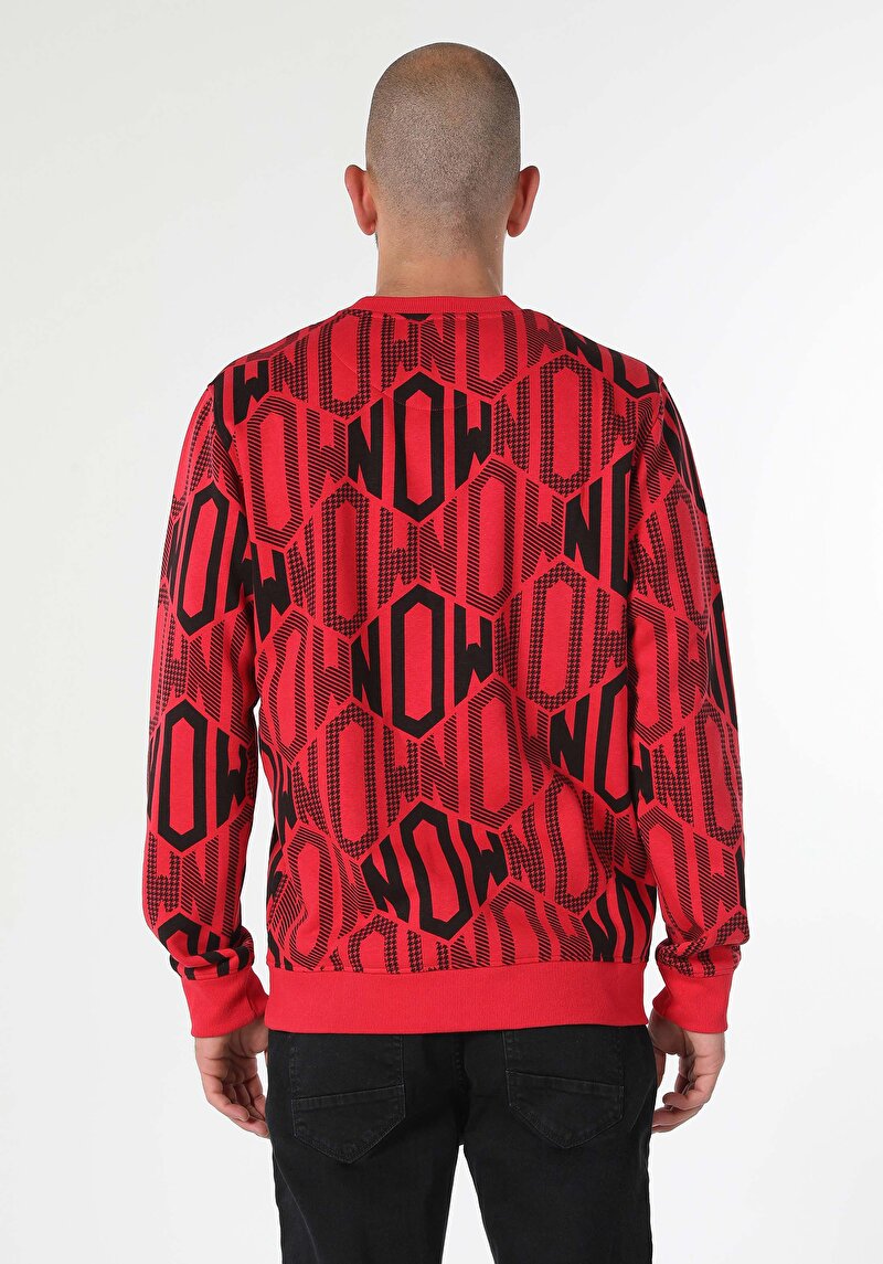 Regular Fit Erkek Kirmizi Sweatshirt