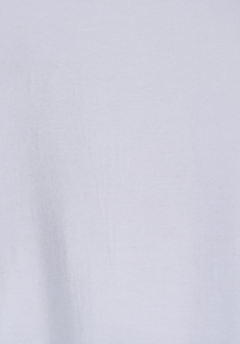 Regular Fit Yuvarlak Yaka Düz Kadın Mavi Uzun Kol Gömlek