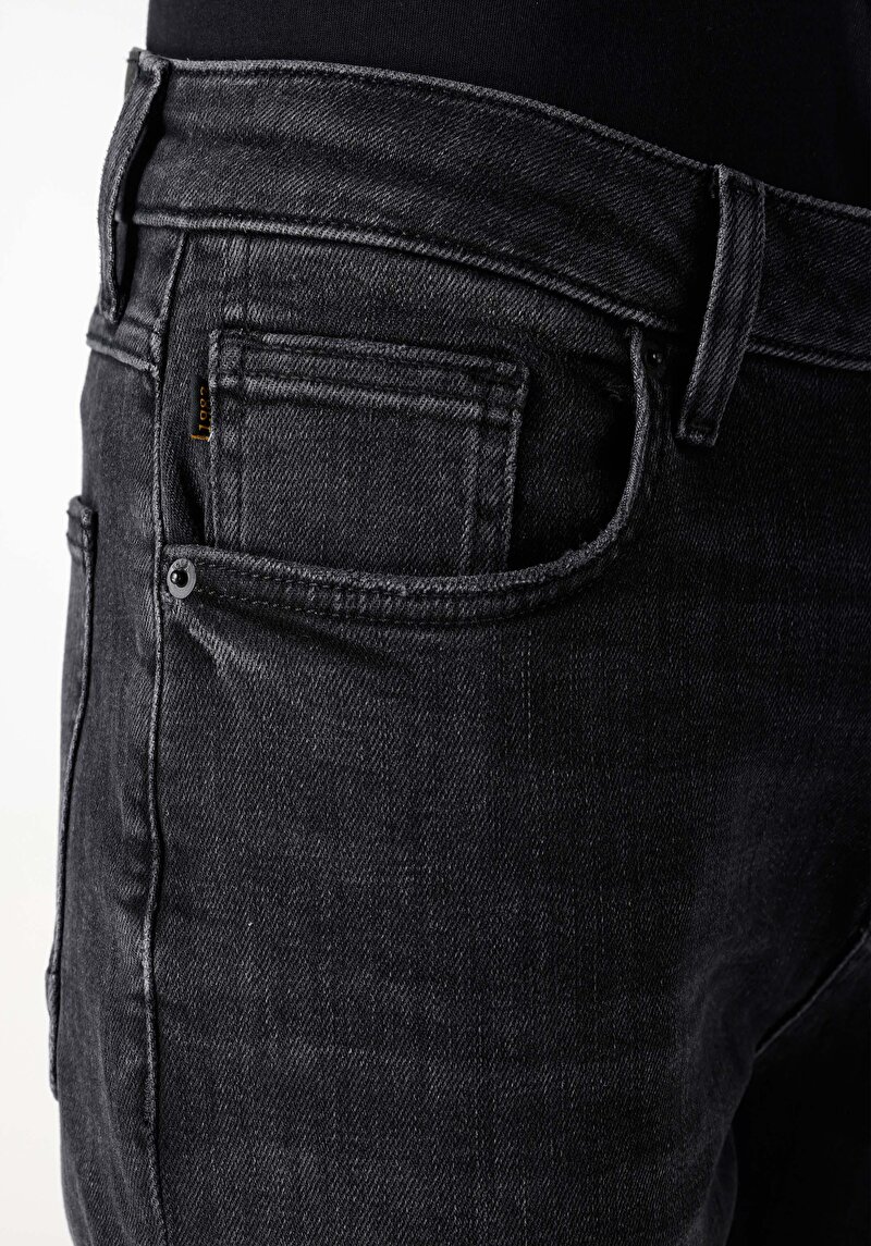 Regular Fit   Erkek Siyah Jean Pantolon