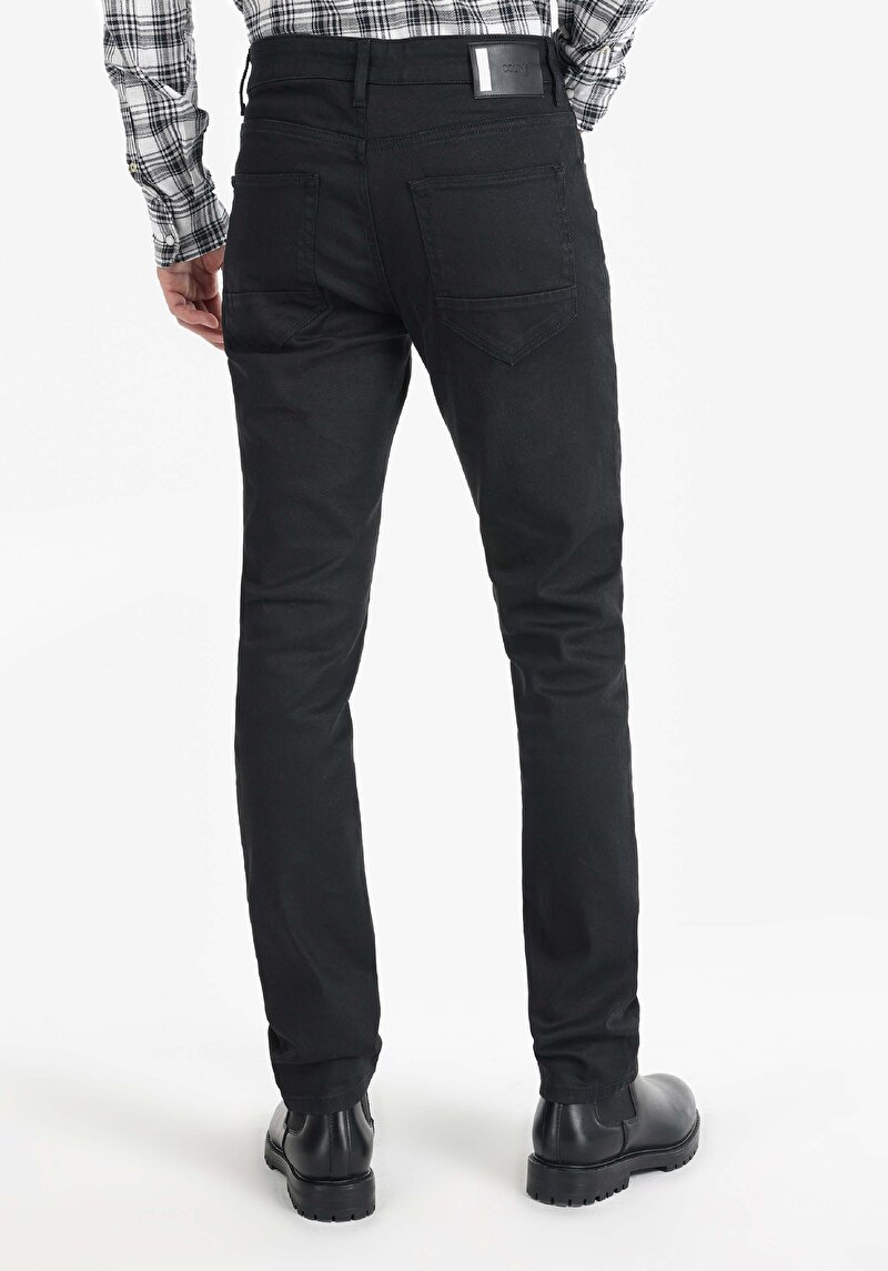 Straight Fit   Erkek Siyah Jean Pantolon