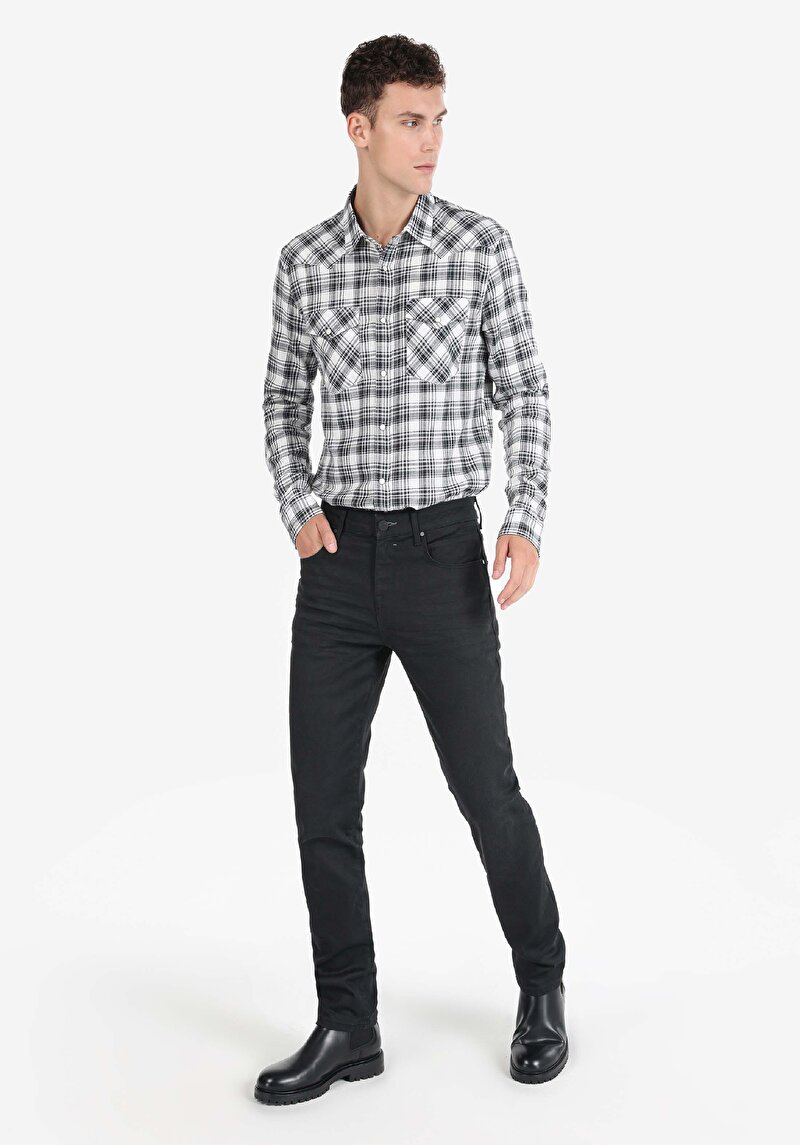 Straight Fit   Erkek Siyah Jean Pantolon