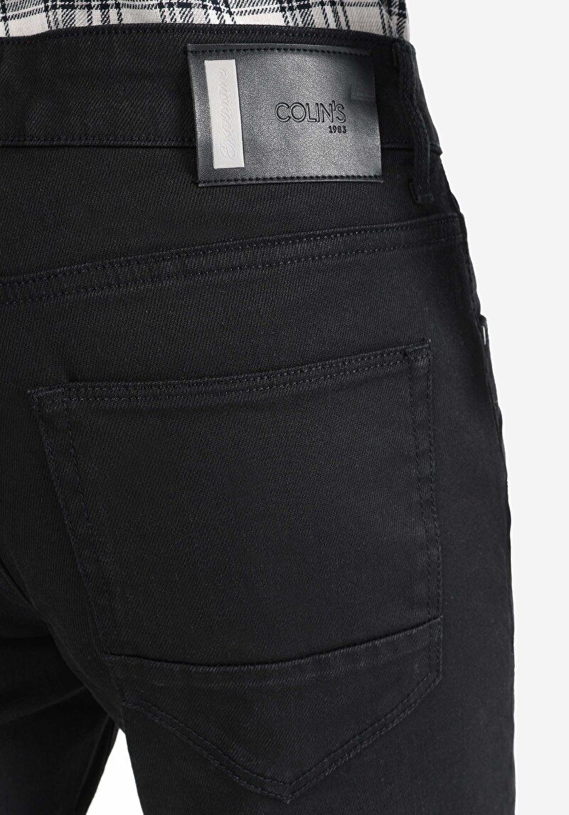 Straight Fit   Erkek Siyah Jean Pantolon