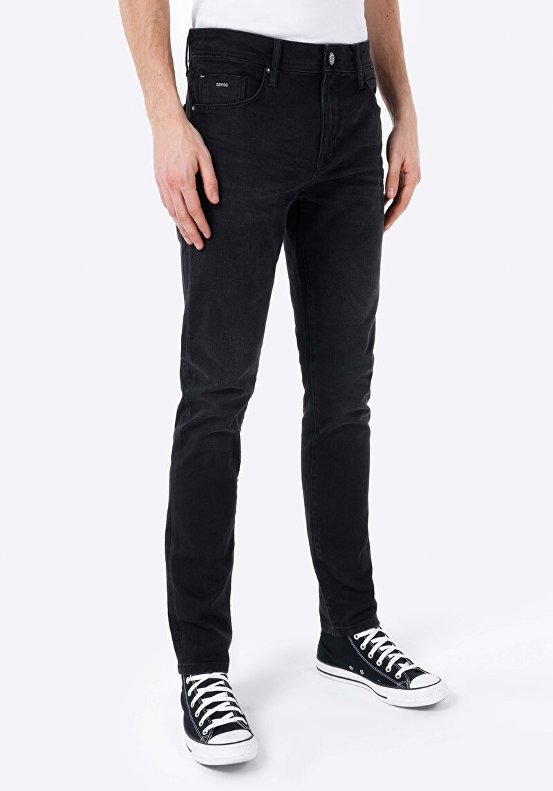Straight Fit Erkek İndigo Jean Pantolon