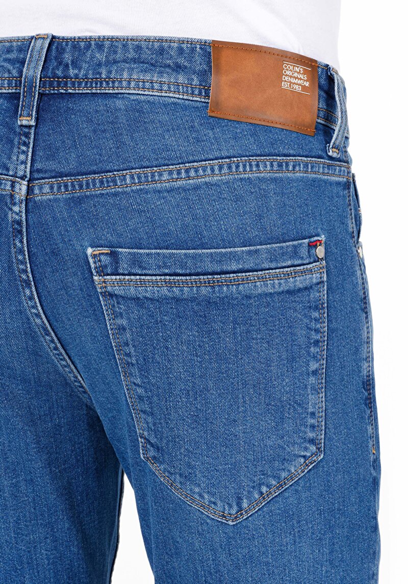 Straight Fit   Erkek İndigo Jean Pantolon