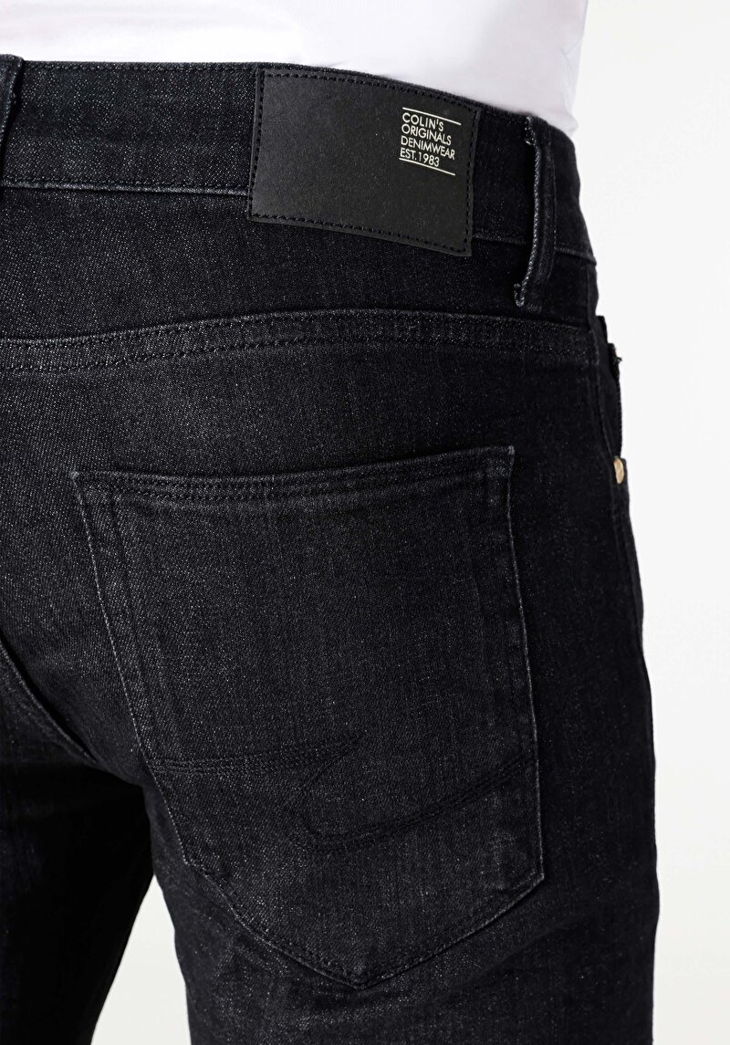 Straight Fit Düşük Bel Düz Paça Erkek İndigo Jean Pantolon