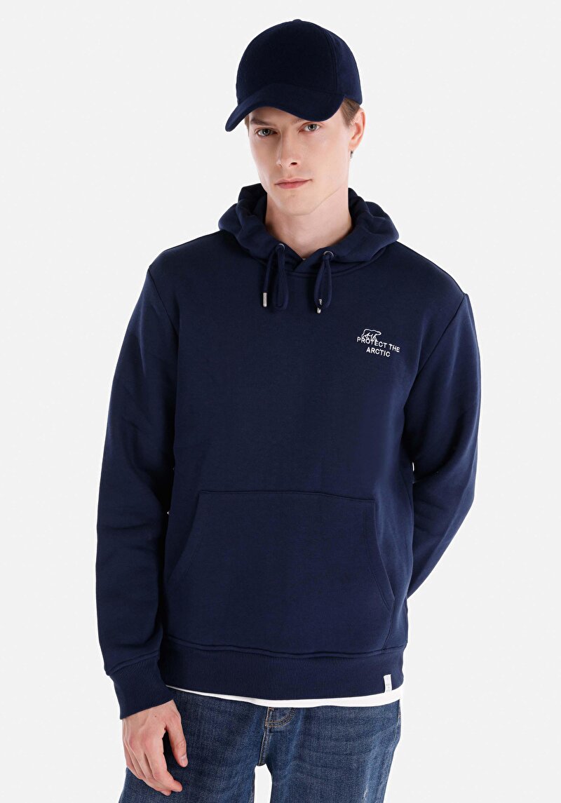 Regular Fit Erkek Lacivert Sweatshirt
