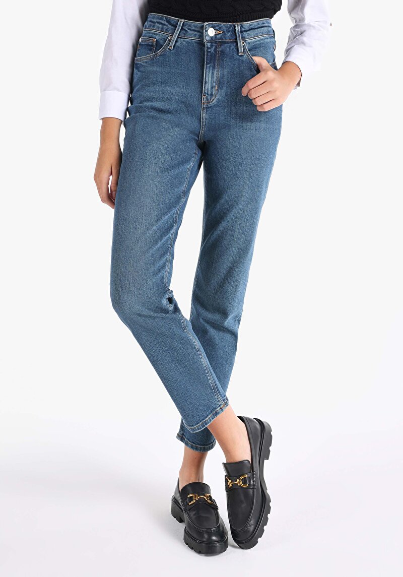 Slim Fit Kadın Denim Jean Pantolon