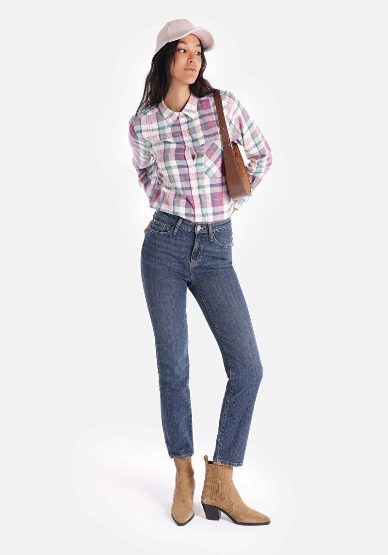 Slim Fit Kadın Denim Jean Pantolon