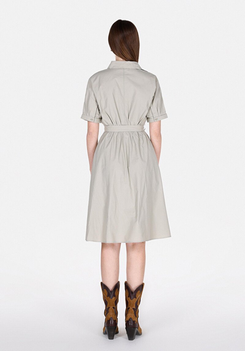 Regular Fit Kadın Yeşil Elbise