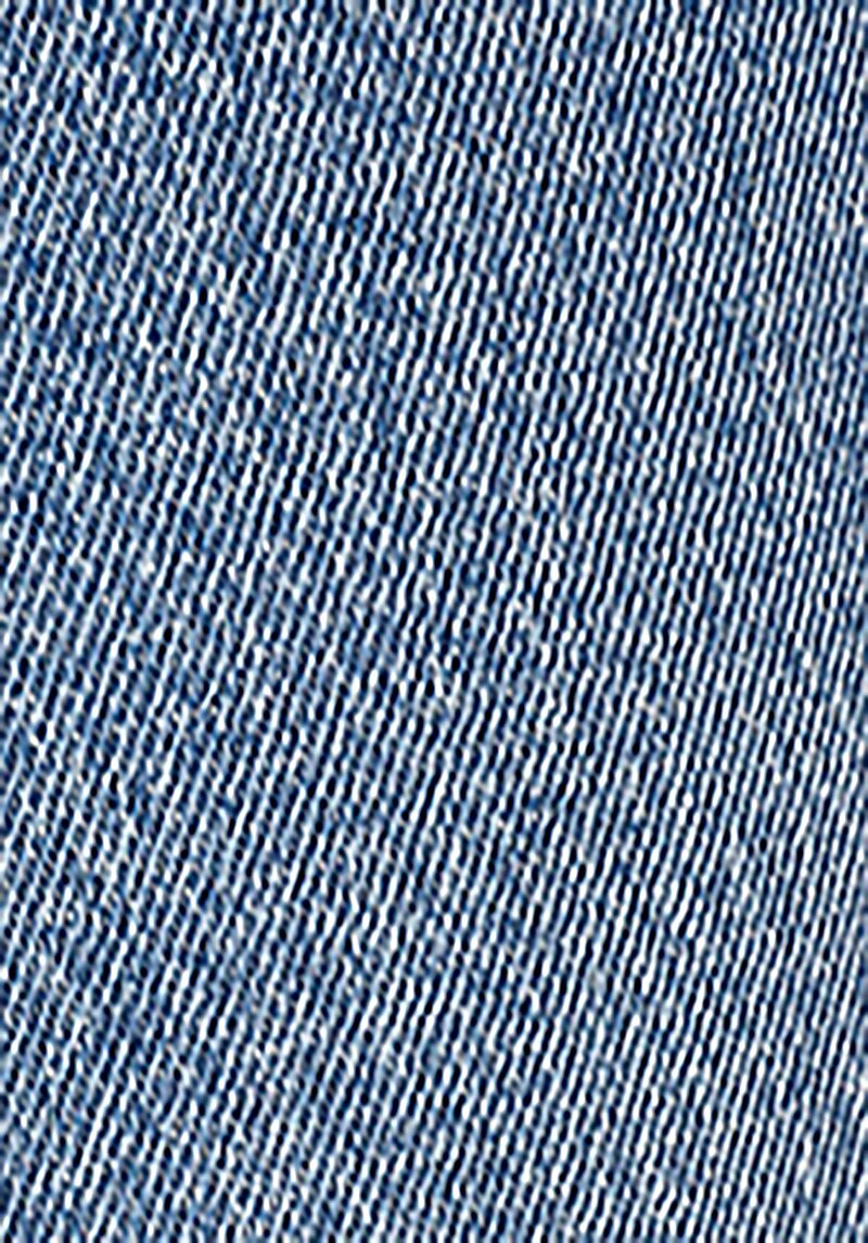 Regular Fit Yüksek Bel Geniş Paça Kadın İndigo Jean Pantolon