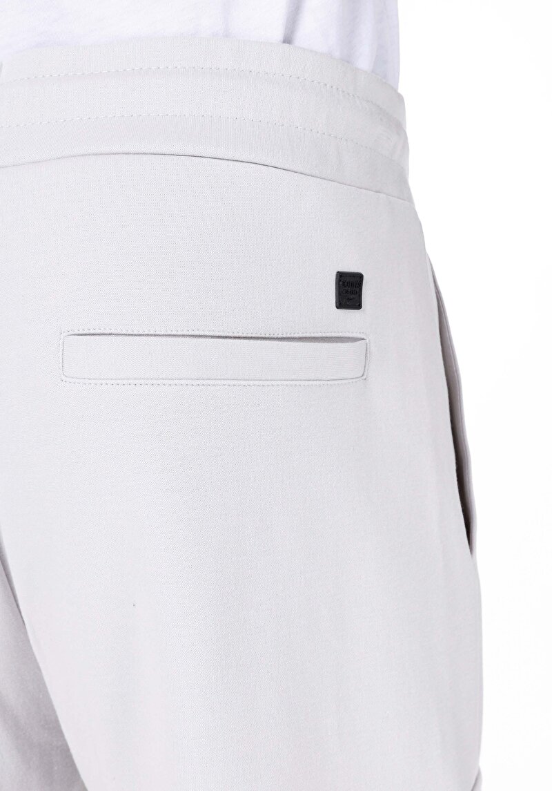 Regular Fit Orta Bel Düz Erkek Taş Eşofman Altı