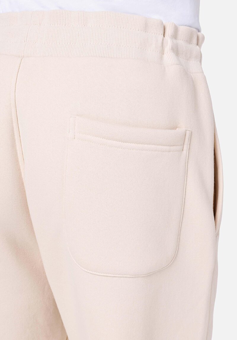 Regular Fit Orta Bel  Erkek Bej Eşofman Altı