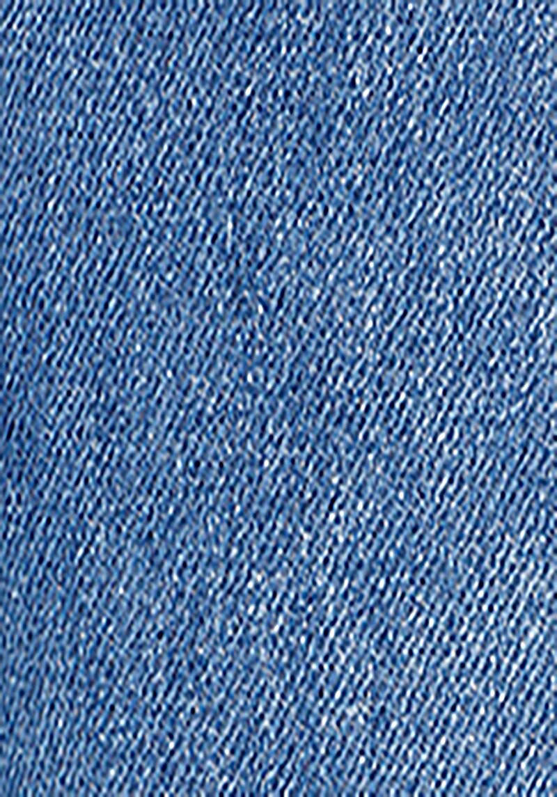 Cargo Fit Orta Bel Düz Paça Kargo Cep Erkek İndigo Jean Pantolon