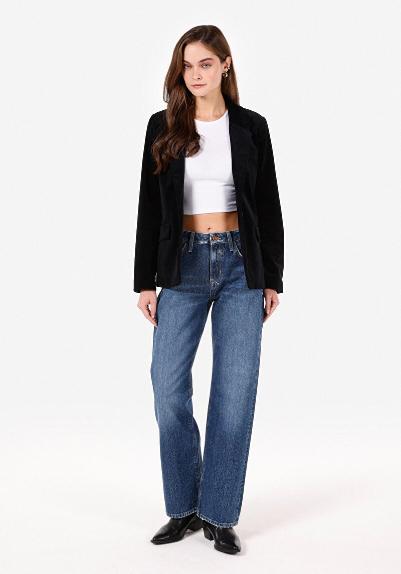 Regular Fit Kadın Lacivert Ceket