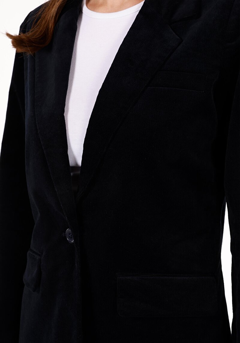 Regular Fit Kadın Lacivert Ceket
