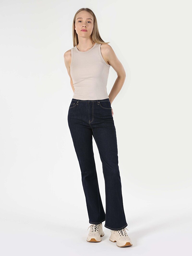 Regular Fit   Kadın Denim Jean Pantolon
