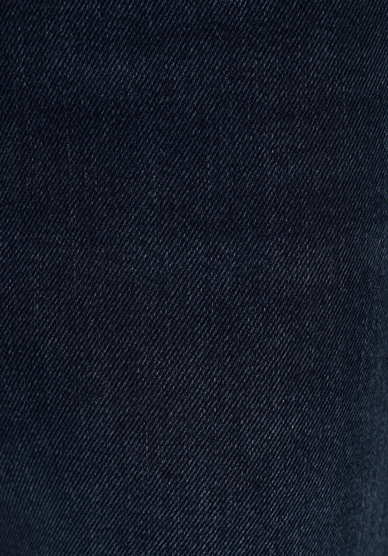 Mom Fit  Daralan Paça Kadın Koyu İndigo Denim Jean Pantolon