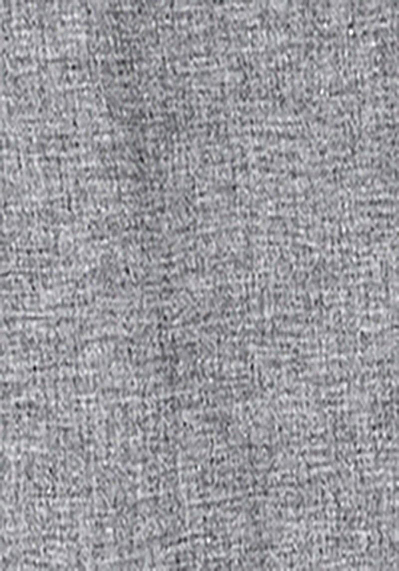 Comfort Fit Shirt Neck Düz Erkek Gri Kısa Kol Gömlek