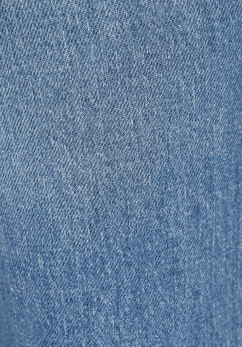 Straight Fit Yüksel Bel Düz Paça Kadın İndigo Jean Pantolon