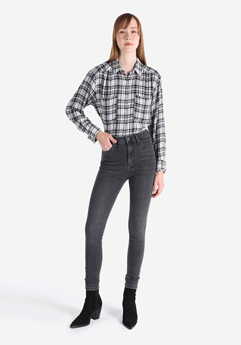 Skinny Fit Kadın Siyah Jean Pantolon