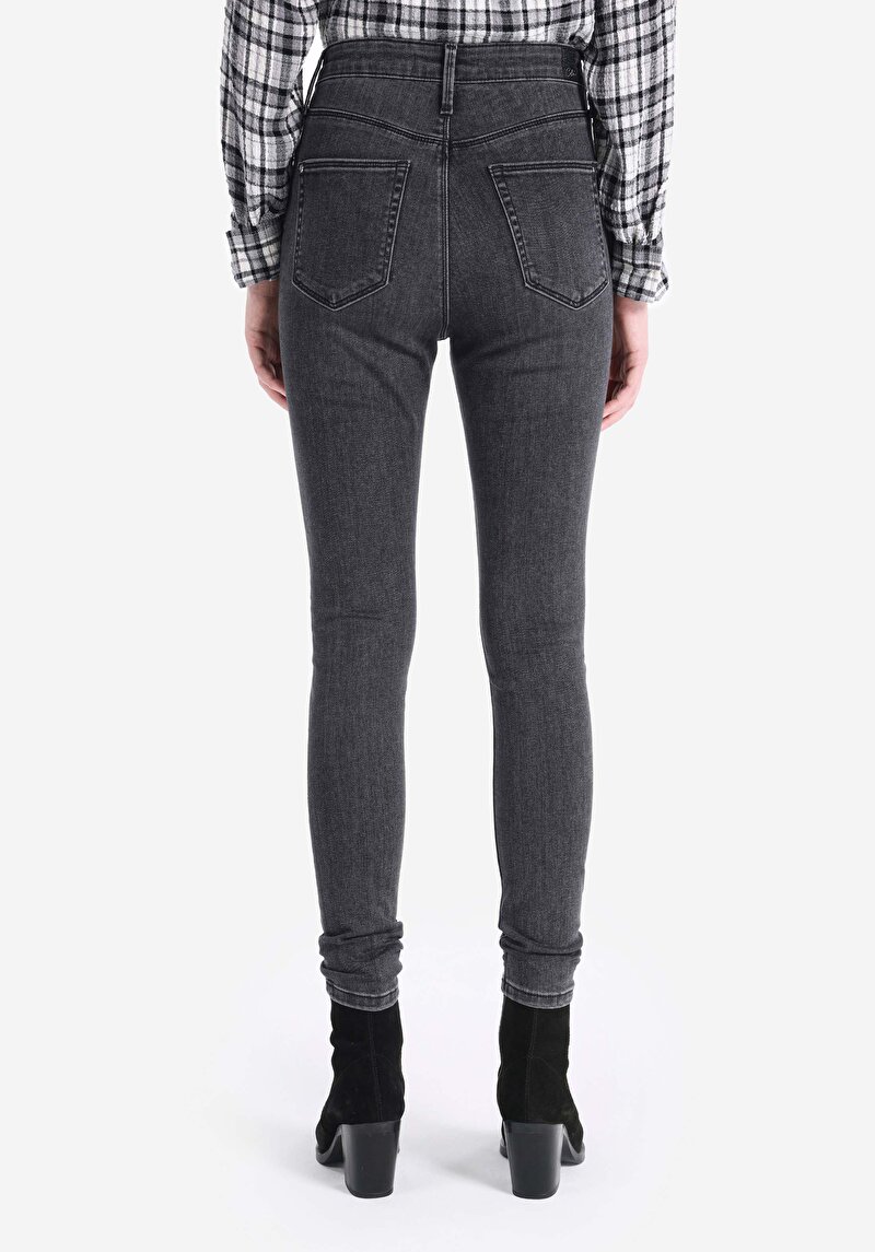 Skinny Fit Kadın Siyah Jean Pantolon